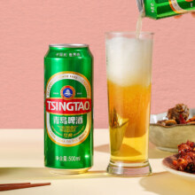 再降价、最后四小时：TSINGTAO 青岛啤酒  经典系列10度  500mL 18罐 整 （赠送纯生10度听装 200mL*4罐）