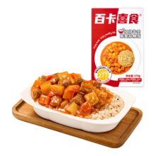 PLUS会员: 百卡喜食 红烧牛肉藜麦杂粮饭 270g/盒