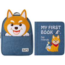 my first book婴幼儿蒙氏早教宝宝布书儿童玩具土豪书新生儿见面礼生日礼物礼盒 宠物主题(1-6岁)同理心+责任感