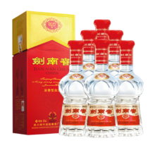 剑南春 水晶剑 46度 浓香型白酒 500ml*6瓶 整箱装