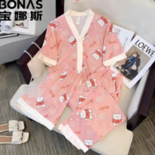 BONAS 宝娜斯 女士睡衣家居服三件套 颜色可选