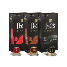 Peet's Coffee皮爷peets胶囊咖啡30颗混装53g（9+10+11+搪瓷杯）