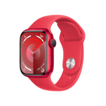 京东百亿补贴、plus会员：Apple Watch Series 9 智能手表41毫米红色铝金属表壳 红色运动型表带S/M【GPS款】MRXG3CH/A
