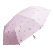 plus:红叶 晴雨两用伞 遮阳伞折叠防晒防紫外线黑胶 买一赠一 共2把