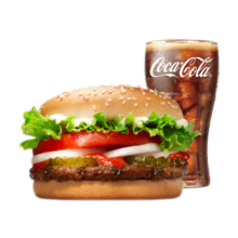 微信端：BURGER KING 汉堡王 小皇堡尝鲜餐 单次券 到店兑换电子券