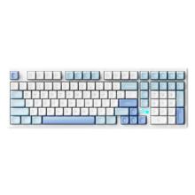 VTER galaxy100 101键 三模机械键盘 雪影白 玫瑰静音轴 RGB