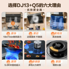 苏泊尔(SUPOR) 抽油烟机 烟灶套装侧吸式抽油烟机 18立方家用吸油烟机灶具套装DJ13+Q5天然气