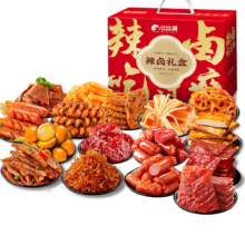 PLUS会员: BIBIZAN 比比赞 辣卤零食大礼盒 116包 1130g