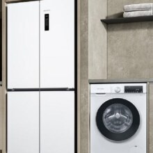预售、PLUS会员：SIEMENS 西门子 冰洗套装497L超薄微平嵌十字星冰箱+10kg洗烘一体KC502080EC+WN52A1004W