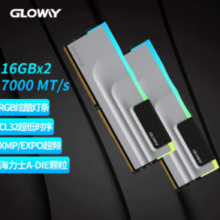 PLUS会员！GLOWAY 光威 神武RGB系列 DDR5 7000MHz 台式机内存条 32GB(16GBx2)套装