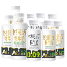 PLUS会员: 悦鲜活【徐明浩推荐】鲜牛奶  家庭装 260*3+260A2*3+450A2*3