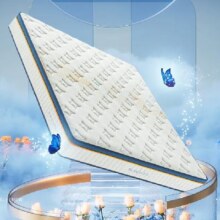 预售、PLUS会员：喜临门 进口乳胶椰棕床垫 抗菌防螨独袋弹簧床垫 梦蝶旗舰版1.5x2米