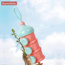 Buena bebe 波尼贝贝 婴儿奶粉盒宝宝分装食物储存外出便携零食盒密封防潮独立可拆三层