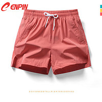 CENPIN 诚品 夏季纯色短裤 西瓜红（尺寸偏小需大一码）
