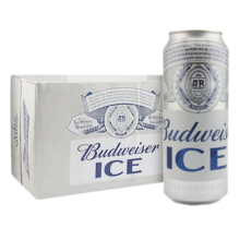 百威（BUDWEISER）ICE 醇正清爽 冰啤 500ml*18听 *2件（凑单）
