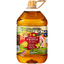 京东百亿补贴，plus会员:初萃 中粮浓香菜籽油6.18L