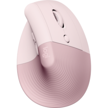 罗技（Logitech）Lift无线蓝牙鼠标 人体工学垂直鼠标静音鼠标 Vertical立式中小手电脑商务办公鼠标双模Mac 多设备 Lift粉色（带Bolt接收器）