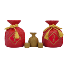 酒鬼（JIUGUI） 酒鬼酒52度红坛礼盒500ml*2瓶馥郁香型礼盒装白酒送礼 52度 500mL 2瓶