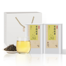京东京造 茉莉花茶特级浓香125g*2罐 含精美礼袋自饮送礼茶叶