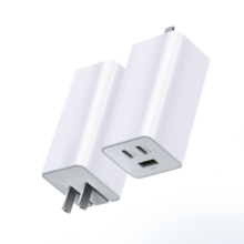 毕亚兹65W氮化镓充电器Type-C+USB-C快速充电头 支持华为/小米/苹果15/14/笔记本电脑/MacBookpro/Switch