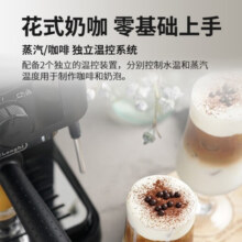 德龙（Delonghi）咖啡机意式半自动15Bar泵压家用独立电子双温控自动关机可调式奶泡EC235.BK 不锈钢加热组件 自动关机 可拆卸式透明水箱