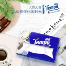 再降价、plus会员、需凑单:得宝（TEMPO）一博同款 抽纸 无香4层100抽*18包＊3件