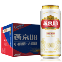 Plus会员；概率券：燕京啤酒 U8 IP限定罐 500ml*12听