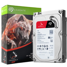 PLUS会员：希捷（SEAGATE）NAS硬盘 4TB 256MB 5400转 CMR垂直 网络存储 SATA 希捷酷狼 机械硬盘3.5英寸