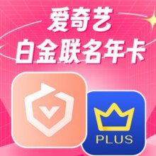 爱奇艺白金VIP会员年卡12个月白金年卡 支持电视端+京东PLUS会员年卡