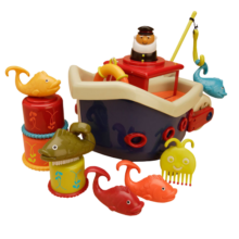 比乐（B.） B.Toys宝宝戏水玩具 儿童洗澡沐浴划水会游泳动物款式玩具礼物 海盗船套装229元 (券后省20)