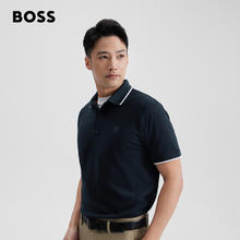 HUGO BOSS 珠地网眼】hugo boss官方旗舰店boss男士t恤商务休闲短袖Polo衫