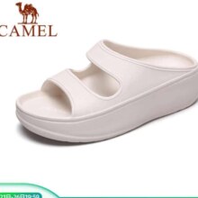 骆驼（CAMEL）厚底增高女拖鞋