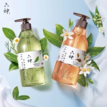 六神 茗茶植萃清洁保湿沐浴露 475ml*2瓶