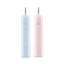 plus:laifen徕芬新一代扫振电动牙刷成人情侣双支装 ABS 粉+蓝 (加赠刷头*3) +凑单