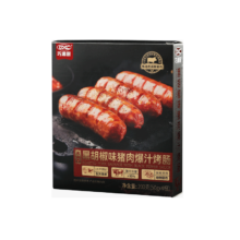 plus会员:巧湘厨火山石烤肠纯猪肉 黑胡椒味 1盒装【美味尝鲜】