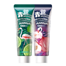 两面针（LMZ）青蒿护龈牙膏 清新口气套装2支装240g(健白+清新)