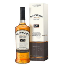 京东PLUS：BOWMORE  波摩1号 苏格兰单一麦芽威士忌 700ml133.48元包邮