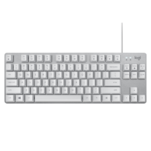 罗技（Logitech）K835机械键盘 有线键盘 游戏办公键盘 84键 白色 TTC轴 红轴