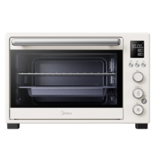 美的（Midea）遇见Q20系列 家用多功能电烤箱 40L大容量 独立控温 搪瓷内胆 热风循环 PT4012W 淡雅绿