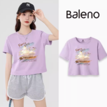 Baleno 班尼路 女士纯棉圆领T恤