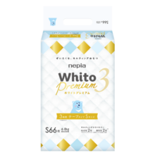 妮飘（Nepia）Whito Premium3小时纸尿裤 S66片（4-8kg）婴儿尿不湿