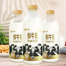 88VIP会员：TERUN 天润 新疆特产生鲜牛奶3.6g蛋白 巴氏杀菌鲜牛乳950ml*3瓶