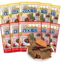 Zek 每日肉脯海苔 即食  原味25g*5袋+辣味25g*5袋