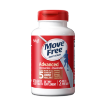 MoveFree益节美国进口氨糖软骨素钙片 维骨力中老年人护关节营养品 【红瓶】日常养护 200粒