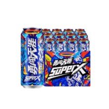 PLUS会员：SNOWBEER 雪花 勇闯天涯 superX 啤酒 500mL*12听*2件