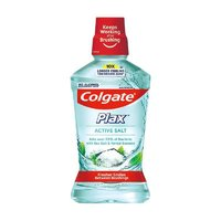 Colgate 高露洁 清新盐爽漱口水500mlx2 含漱液无酒精