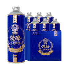 SNOWBEER 雪花 SNOW）啤酒 全麦精酿11.5度1L*6罐高端精酿大容量全麦芽酿造