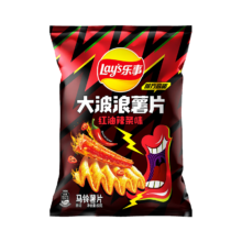plus会员：乐事 大波浪薯片 红油辣条味 60克*18件+凑单