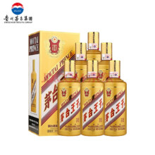 PLUS会员：茅台 王子酒酱香型 金王子 53度 500mL 6瓶 （原封原箱）