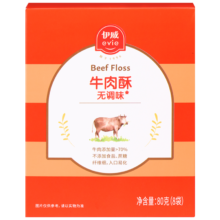 伊威（Eastwes）儿童零食无调味牛肉酥80g(8袋)